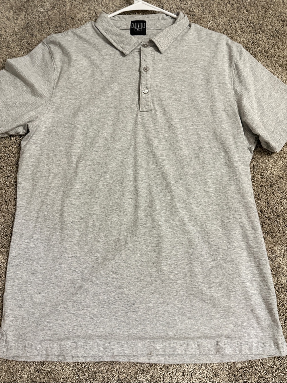 #81 Heather Grey Short-Sleeve Polo